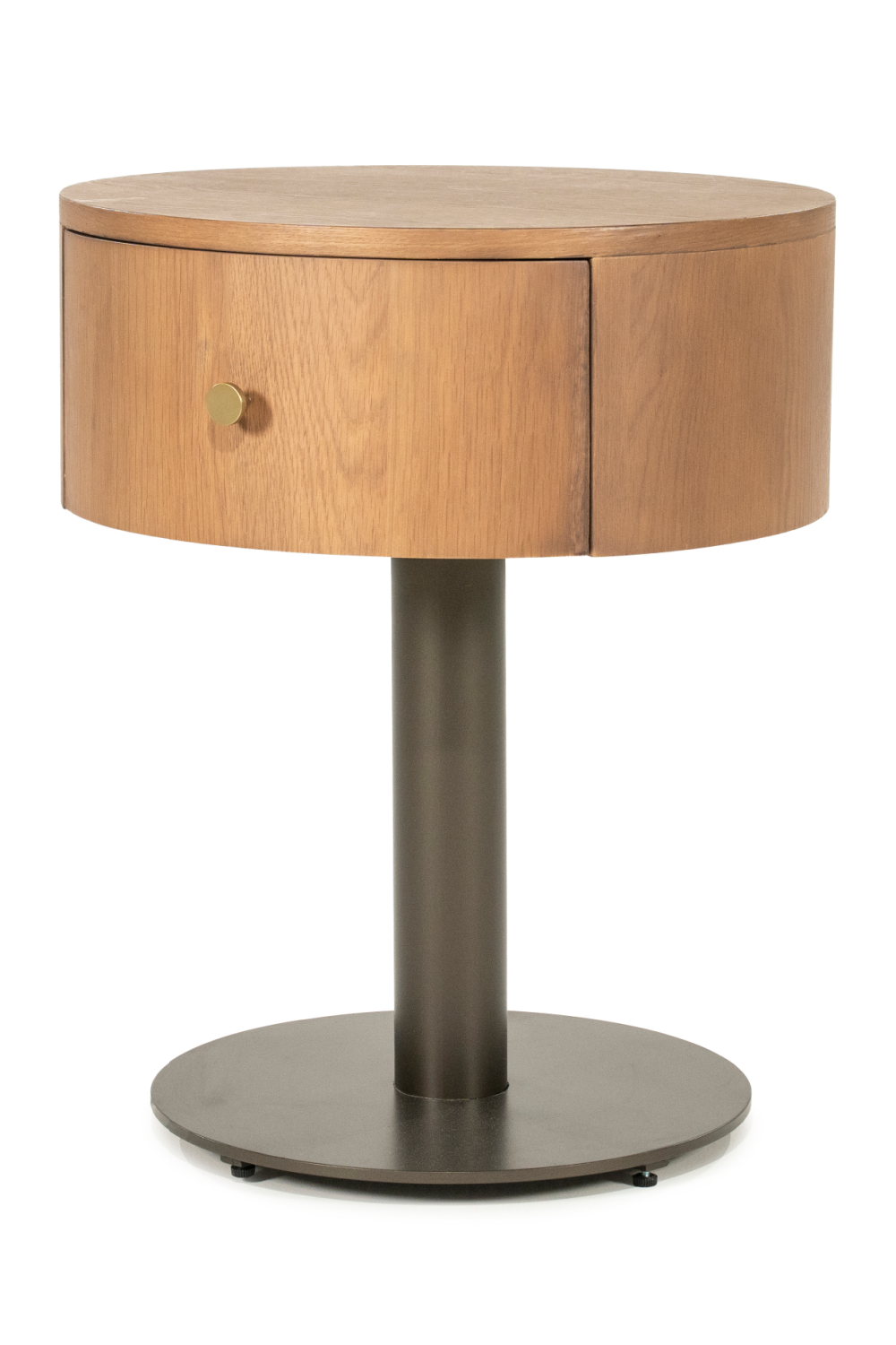 Oak Pedestal Drawer Nightstand | Oroa.com