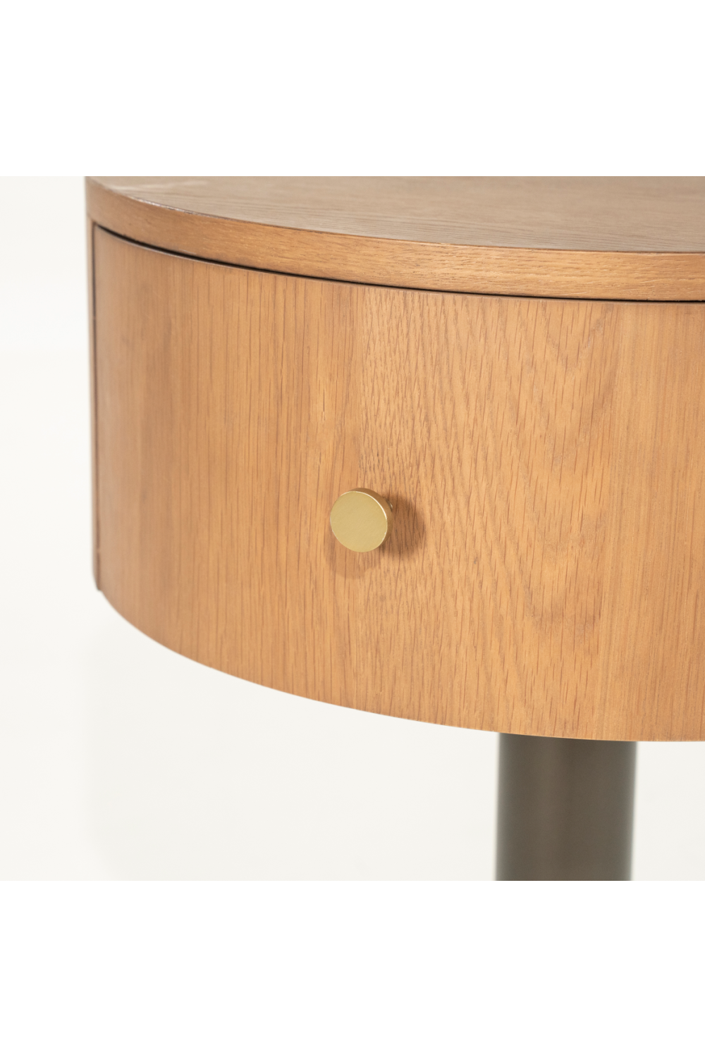 Oak Pedestal Drawer Nightstand | Oroa.com