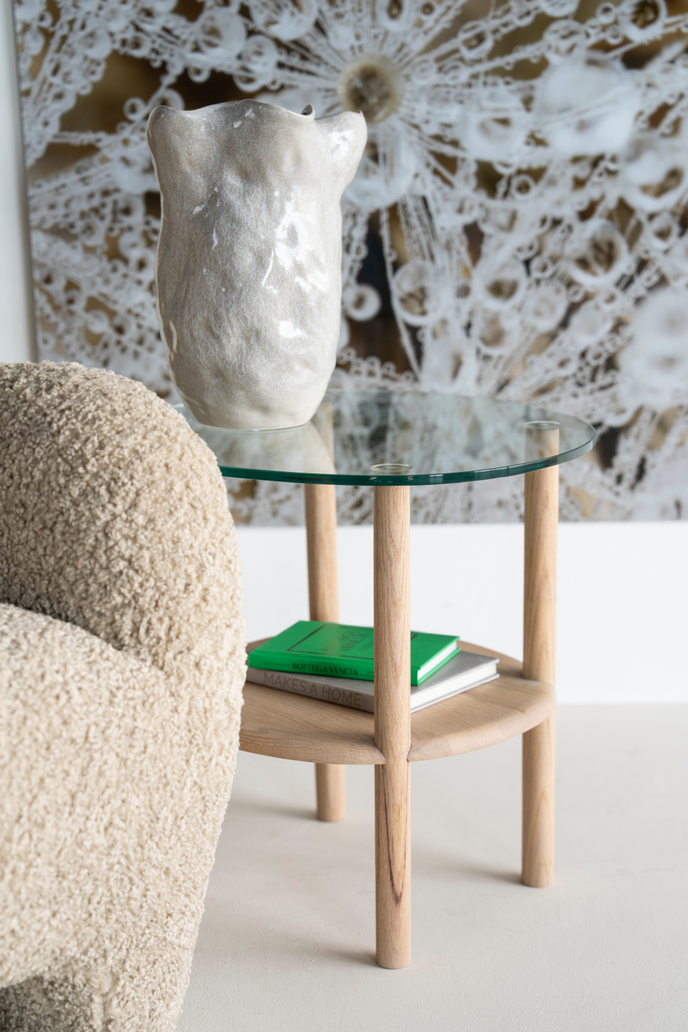 Glass Top Side Table | Oroa.com