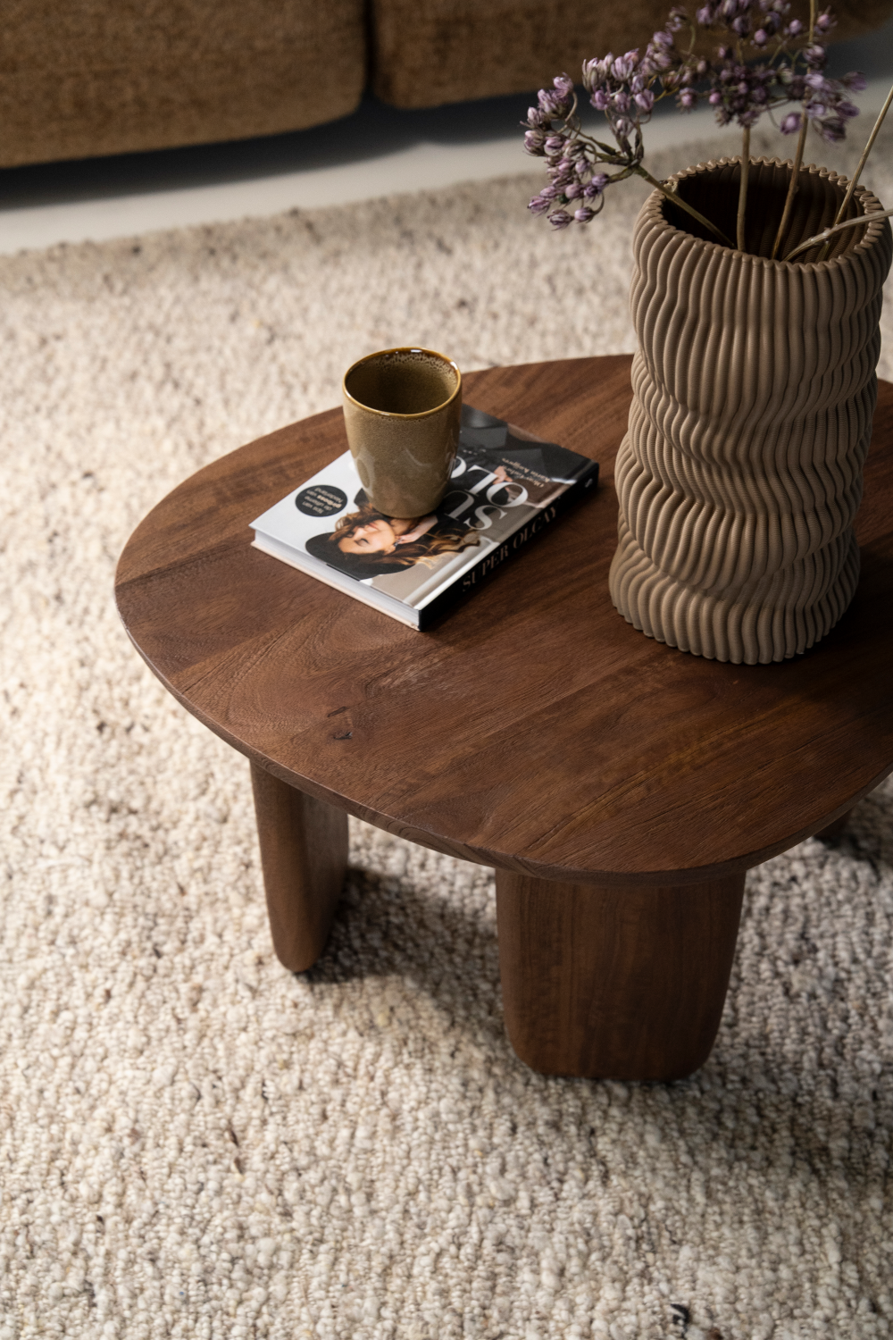 Brushed Mango Wood Coffee Table S | Oroa.com