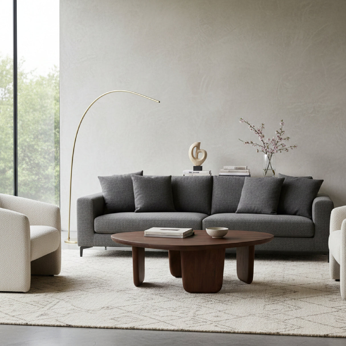 Brushed Mango Wood Coffee Table L | Oroa.com