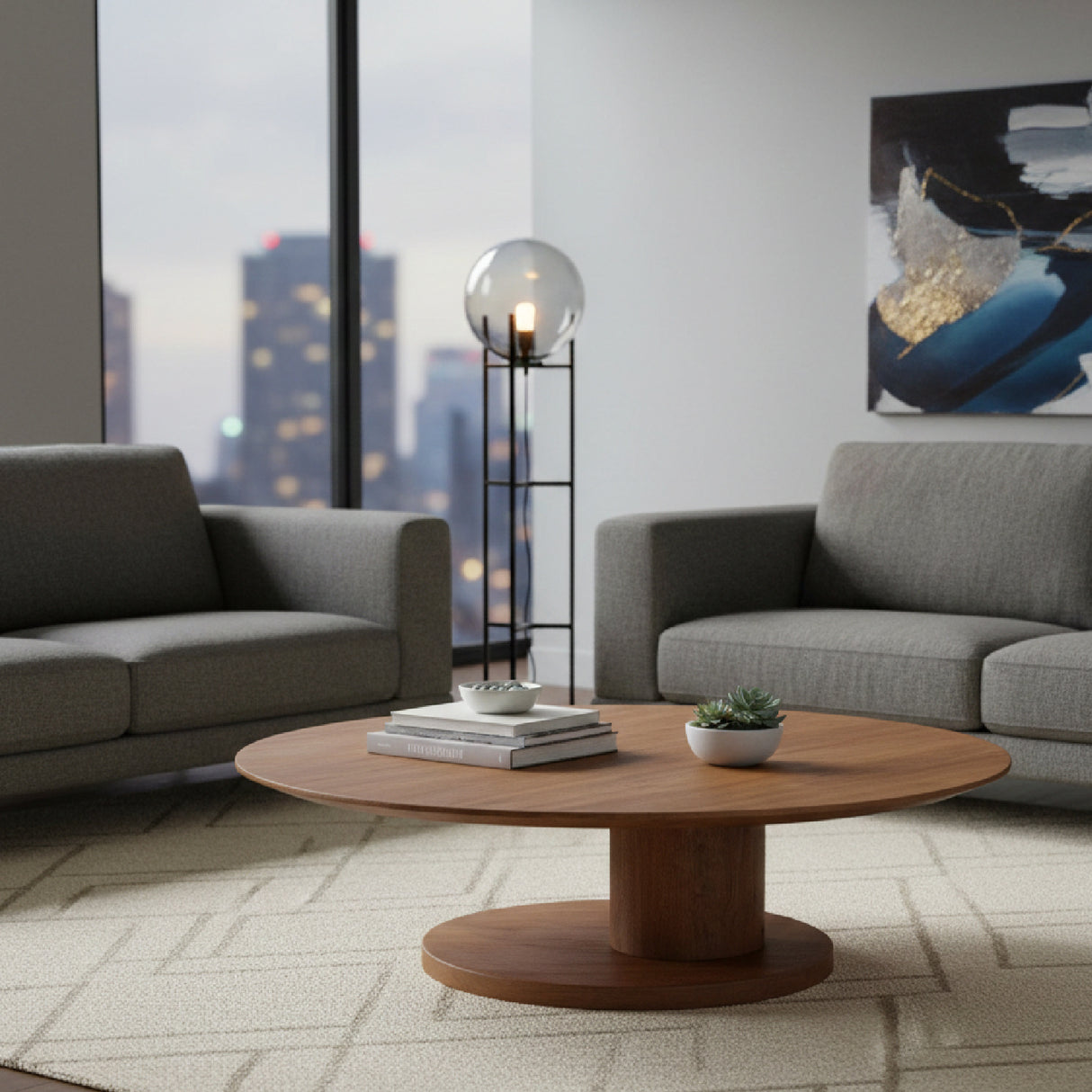 Mango Wood Oval Coffee Table L | Oroa.com