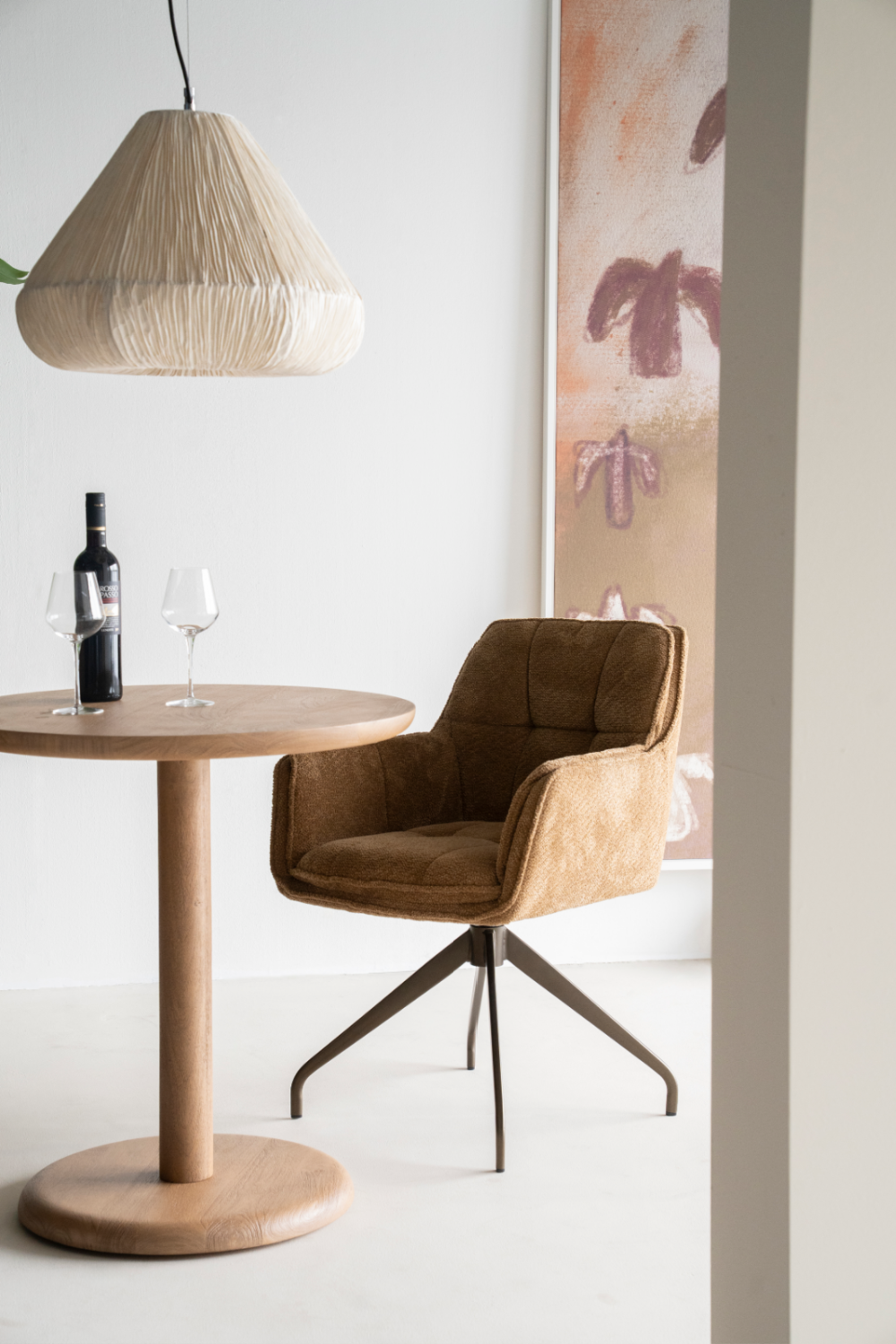 Round Mango Wood Bistro Table | Oroa.com
