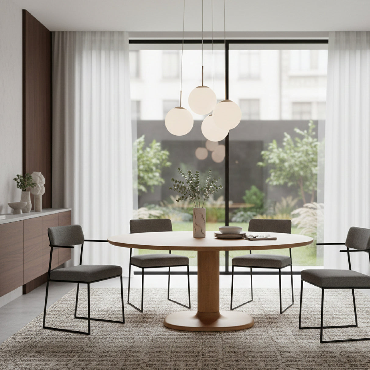 Brushed Wood Dining Table S | Eleonora Coco | Oroa.com