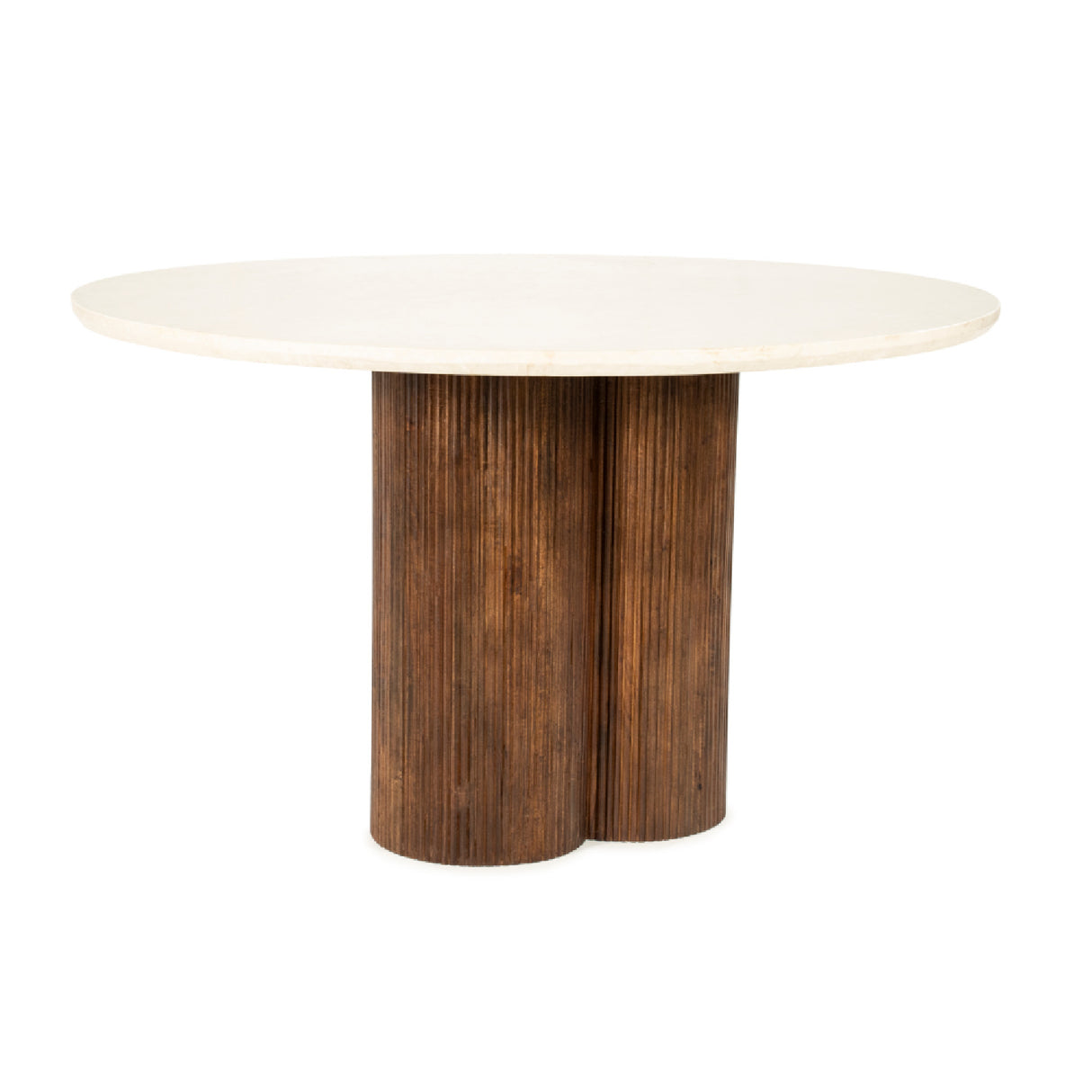 Modern European furniture - Mango Wood Round Coffee Table L - www.oroa.com | Oroa.com