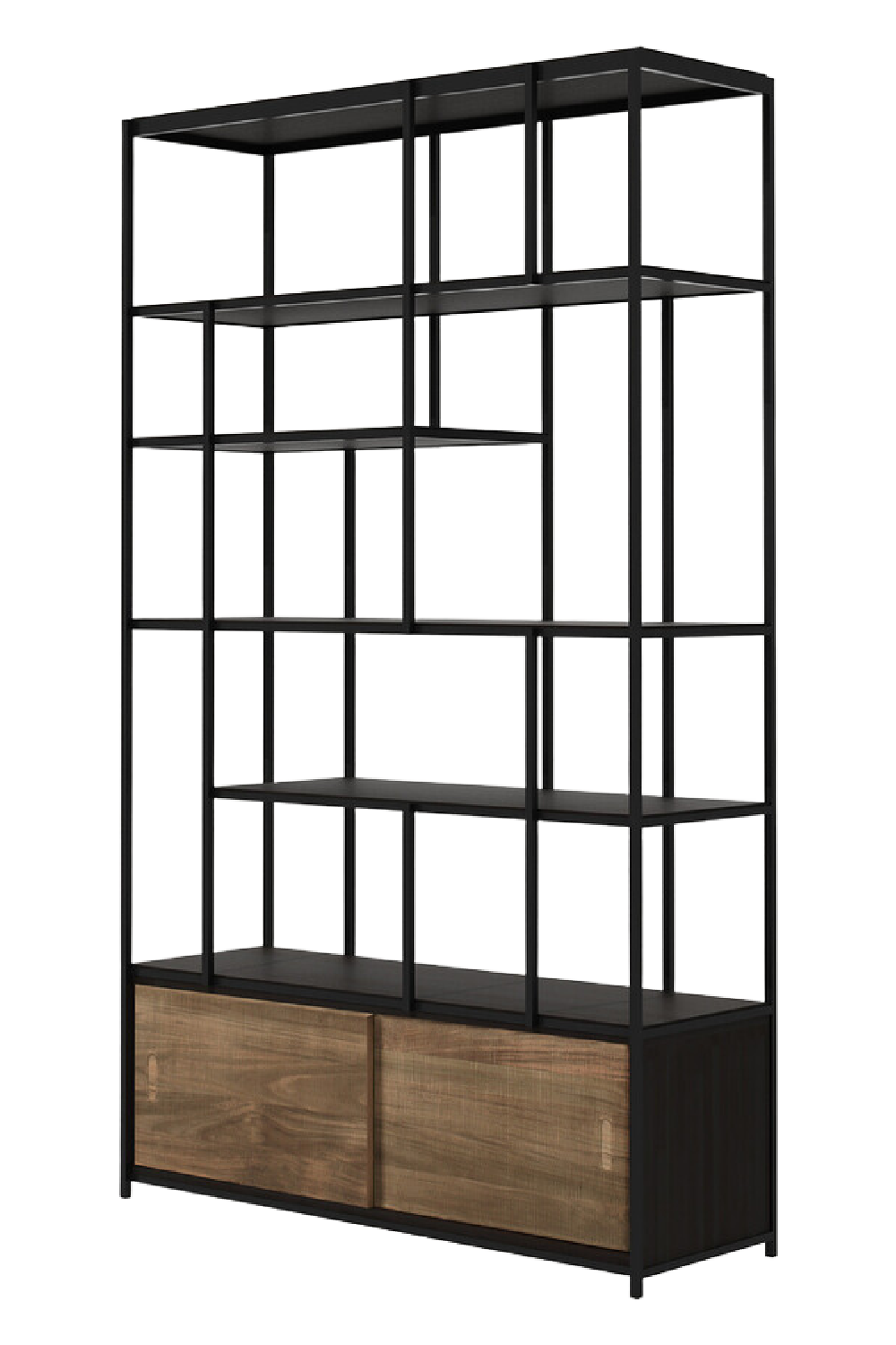 Multilevel Teak Bookcase | Ethnicraft Studio | OROA.COM