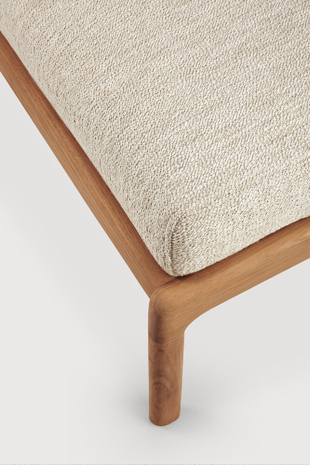 Natural Teak Outdoor Ottoman | Ethnicraft Jack | Oroa.com