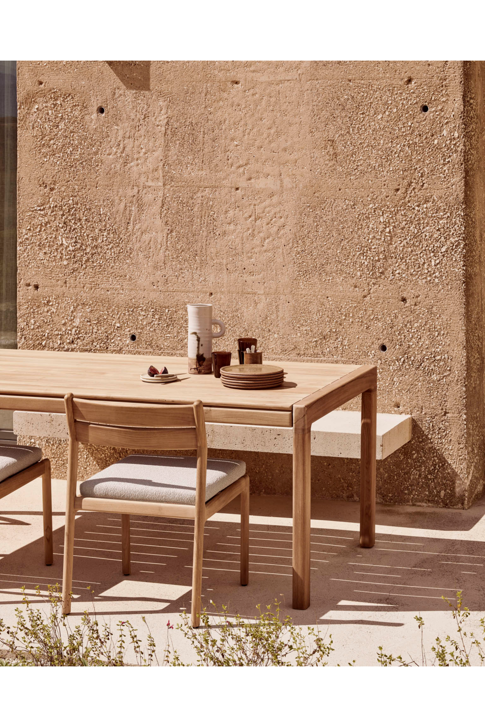 Teak Padded Outdoor Dining Chair | Ethnicraft Jack | Oroa.com