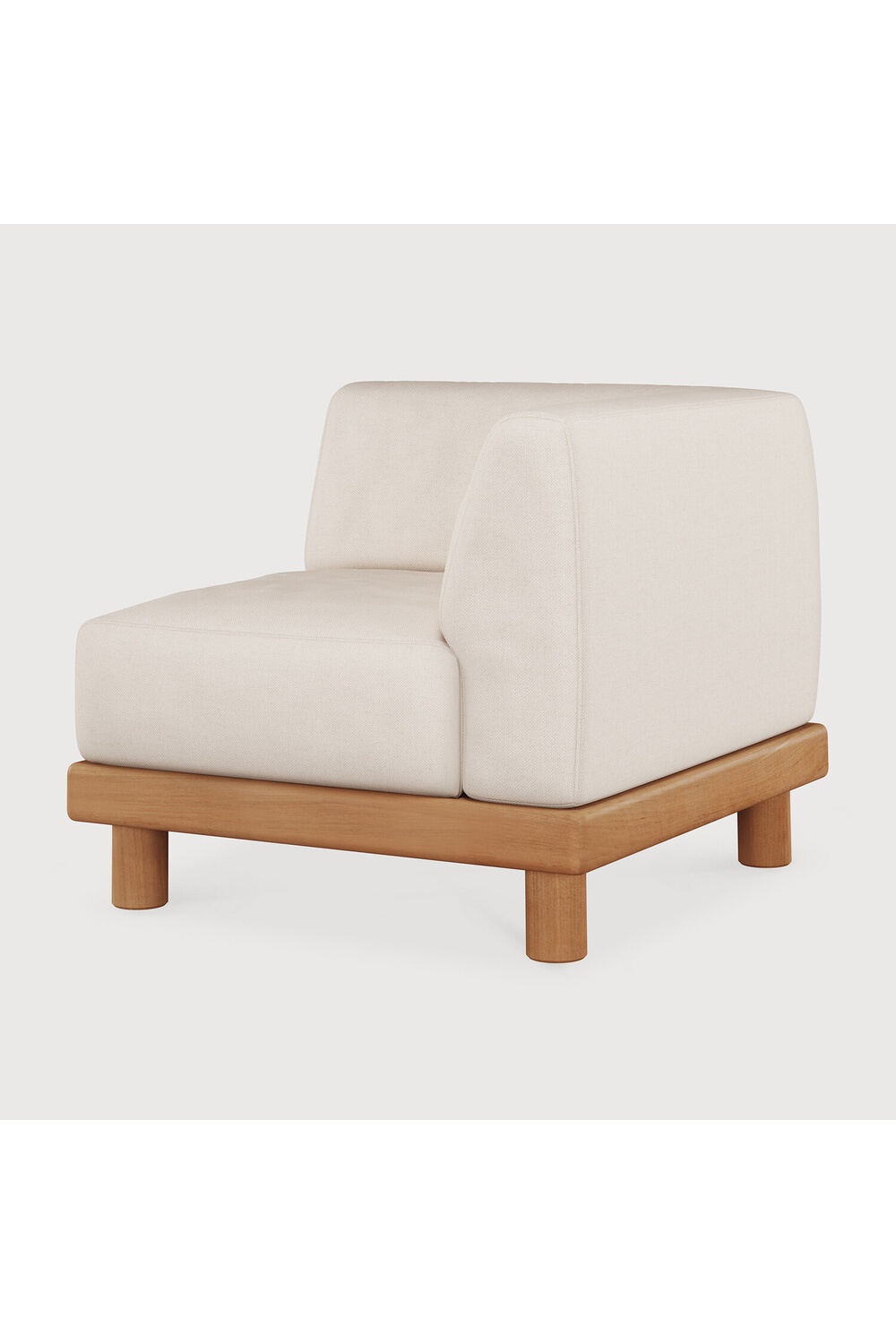 White Outdoor Modular End Sofa | Ethnicraft Monocle | Oroa.com