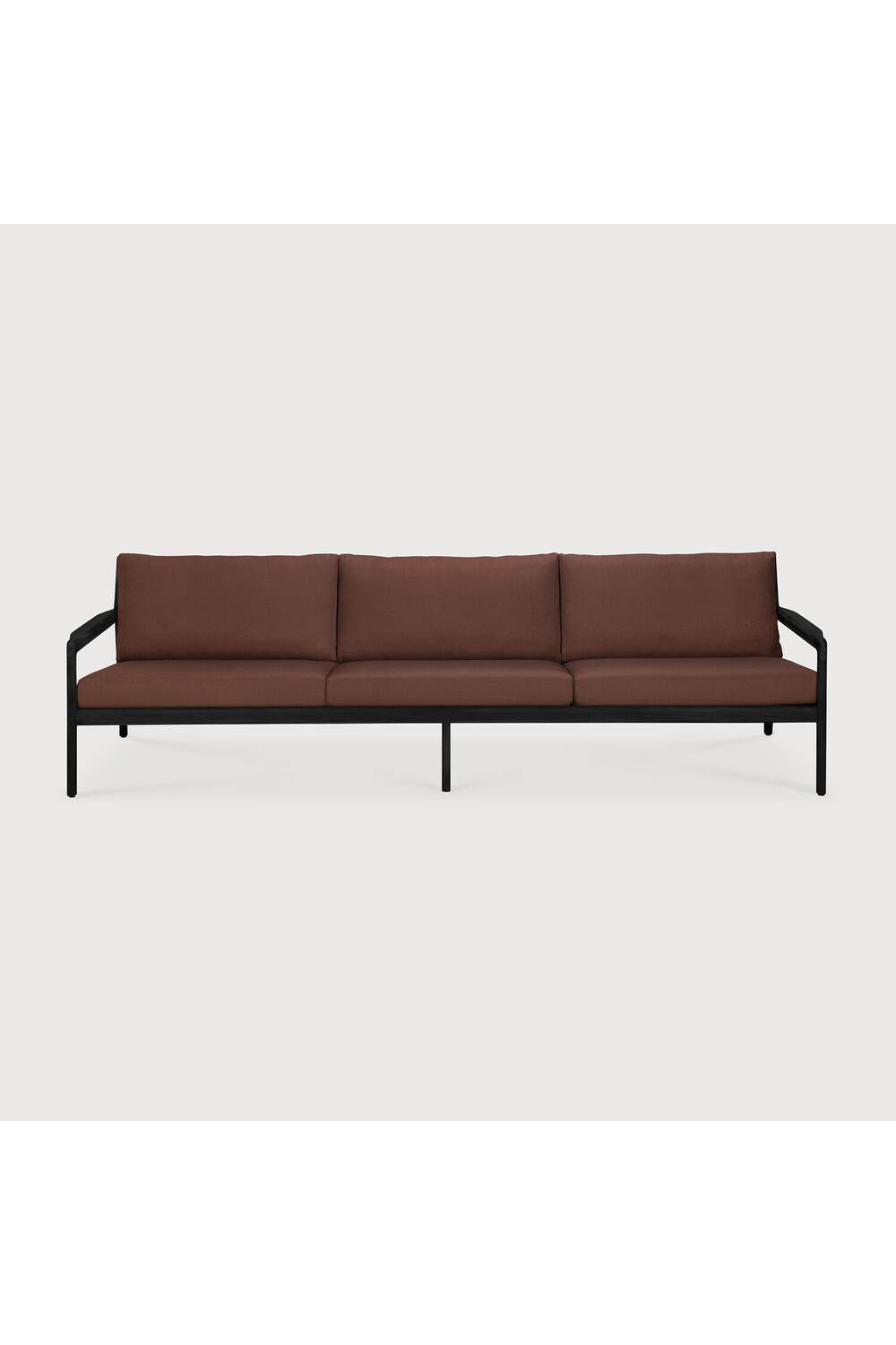 Black Teak 3+ Seater Outdoor Sofa | Ethnicraft Jack | Oroa.com