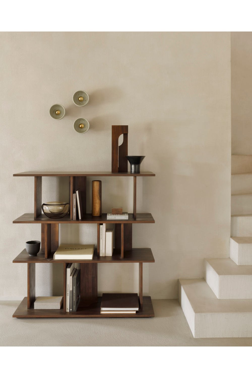 Brown Teak Shelving System | Ethnicraft Irregular | Oroa.com