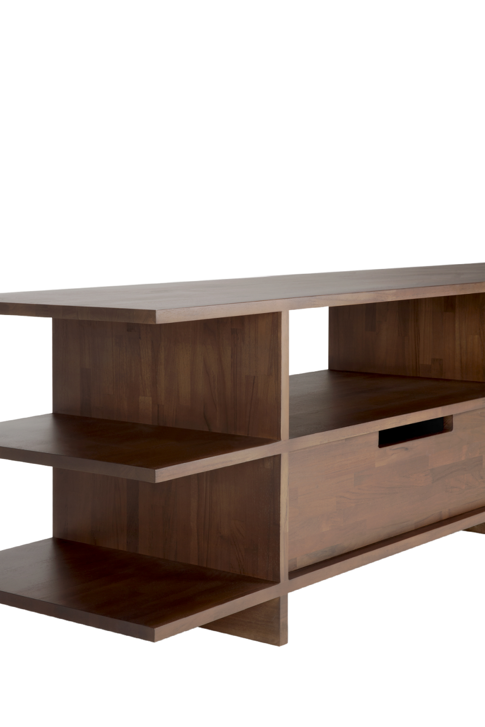 Varnished Teak TV Cupboard | Ethnicraft Kabuki | Oroa.com