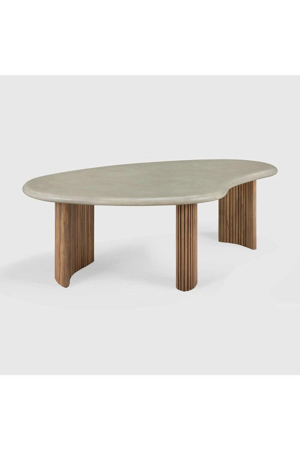 Teak Base Outdoor Coffee Table | Ethnicraft Boomerang | Oroa.com