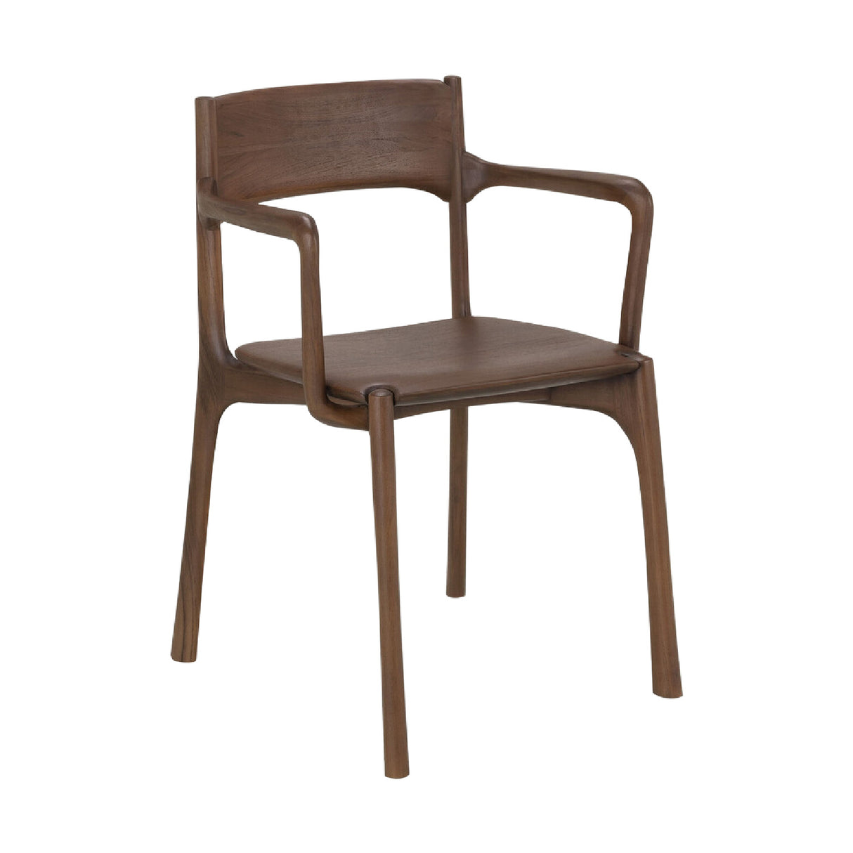 Modern or European furniture - Brown Teak Dining Chair - www.oroa.com | Oroa.com