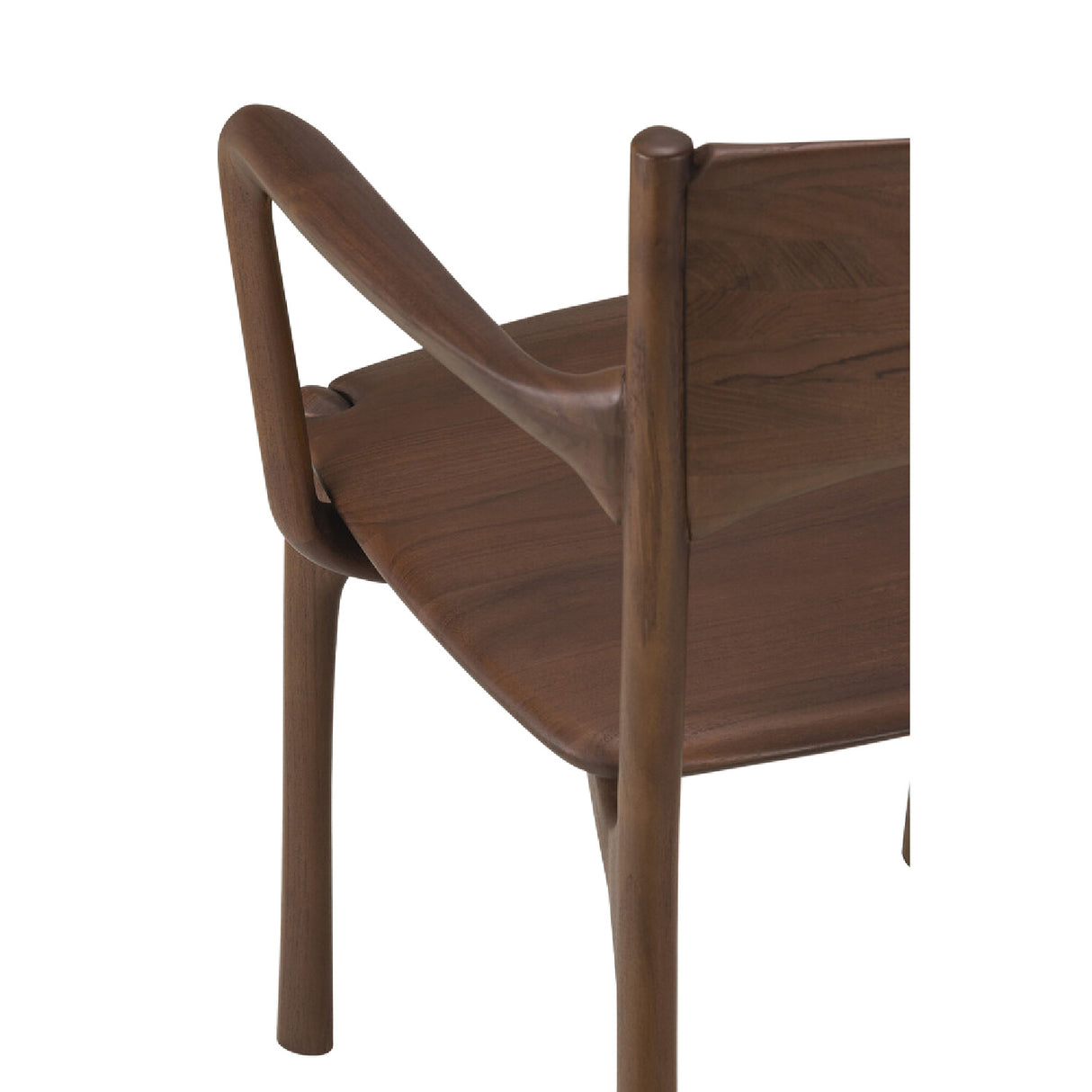 Modern or European furniture - Brown Teak Dining Chair - www.oroa.com | Oroa.com