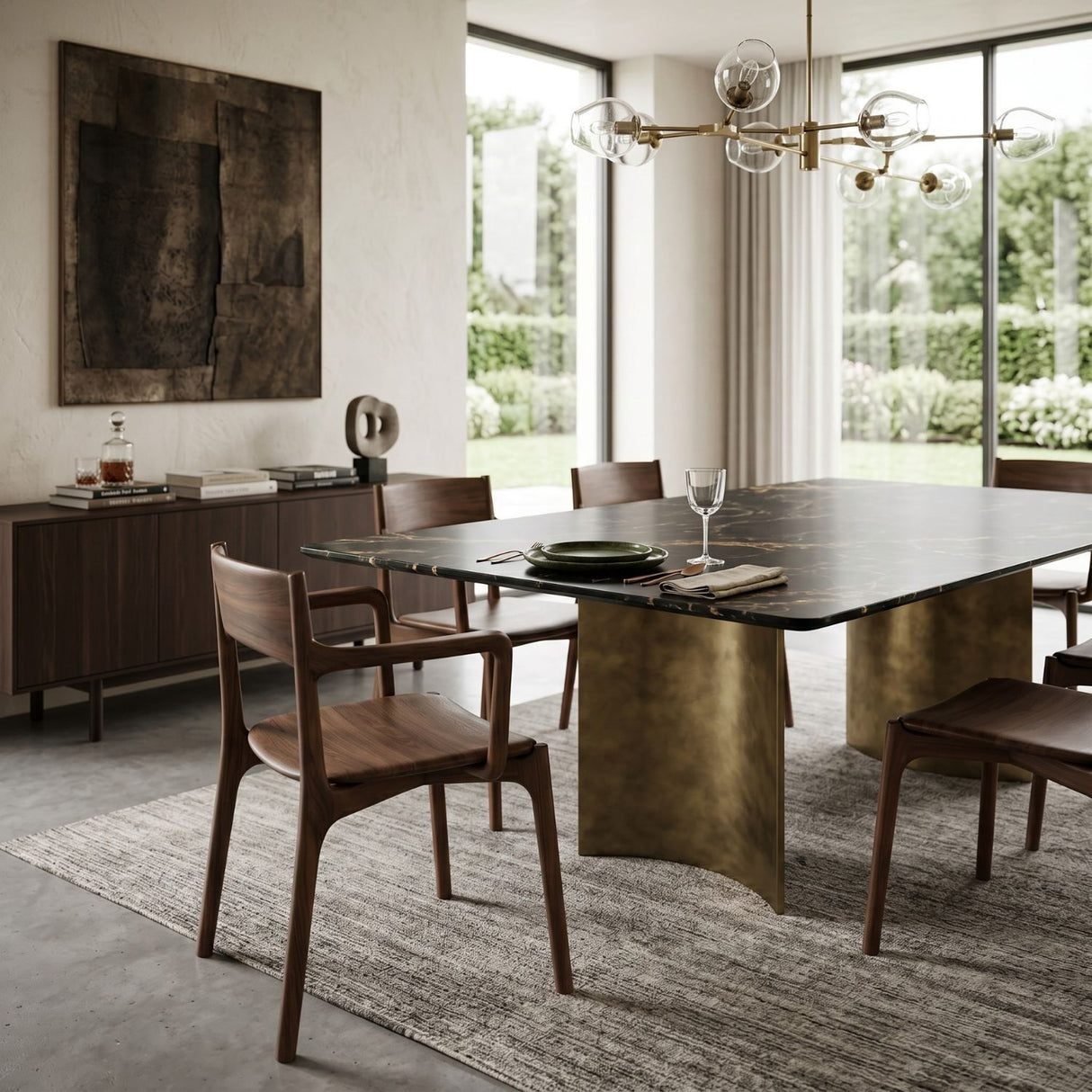 Modern or European furniture - Brown Teak Dining Chair - www.oroa.com | Oroa.com