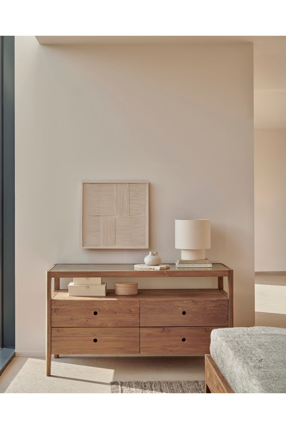 4-Drawer Oak Dresser | Ethnicraft Spindle | Oroa.com