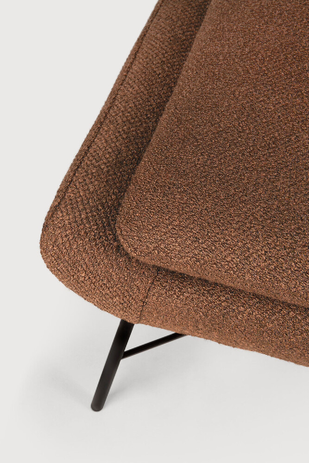 50's Inspired Upholstered Footstool | Ethnicraft Barrow | Oroa.com