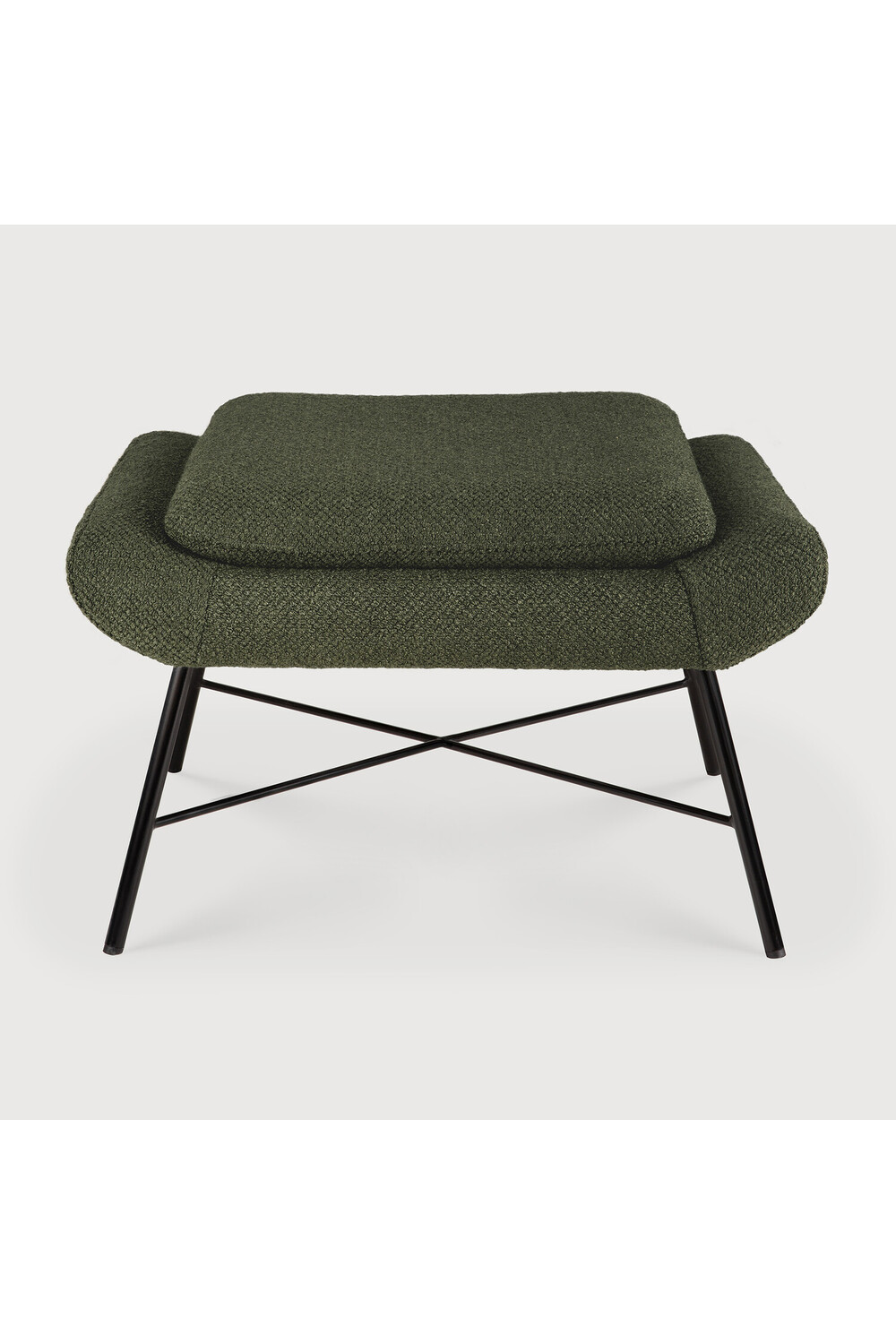 50's Inspired Upholstered Footstool | Ethnicraft Barrow | Oroa.com