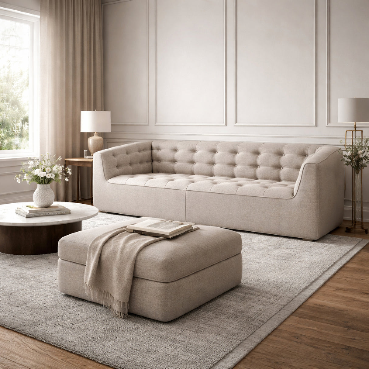 Modern European furniture - Stitched Detail 2-Seater Sofa - www.oroa.com | Oroa.com