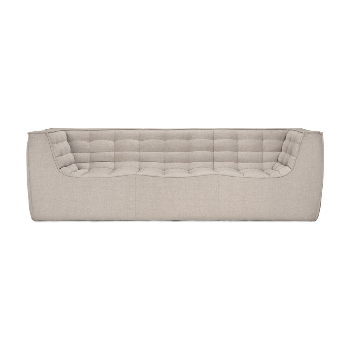 Modern or European furniture - Stitched Detail 3-Seater Sofa - www.oroa.com | Oroa.com