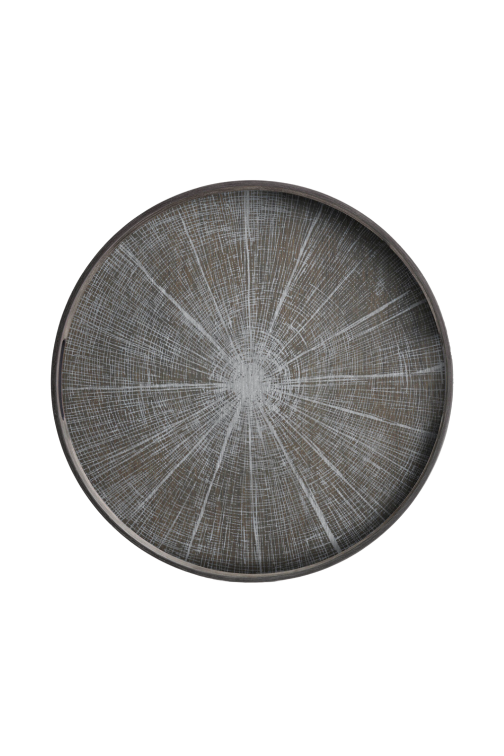 Round Hand-Painted Wood Tray | Ethnicraft Slice | Oroa.com