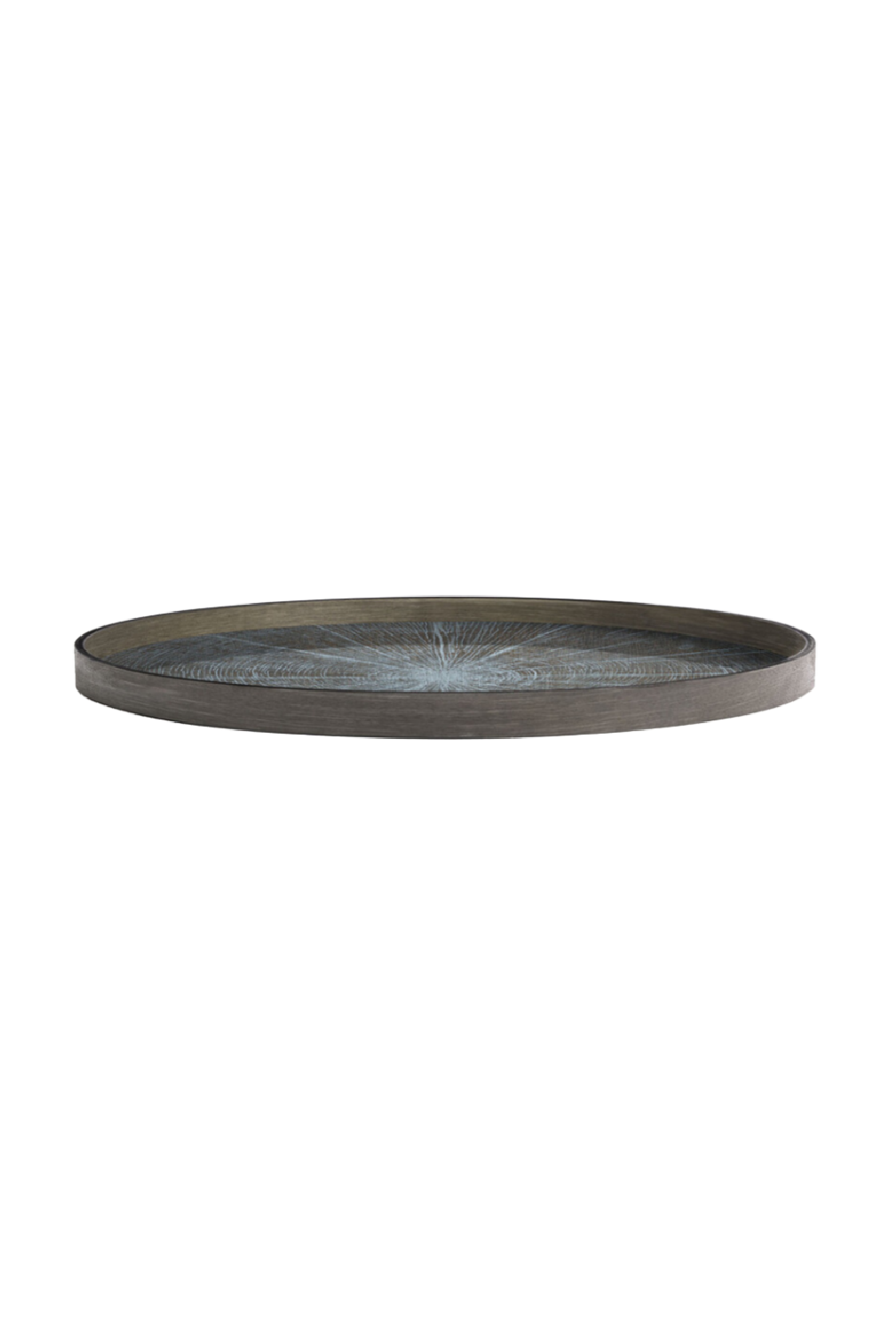 Round Hand-Painted Wood Tray | Ethnicraft Slice | Oroa.com