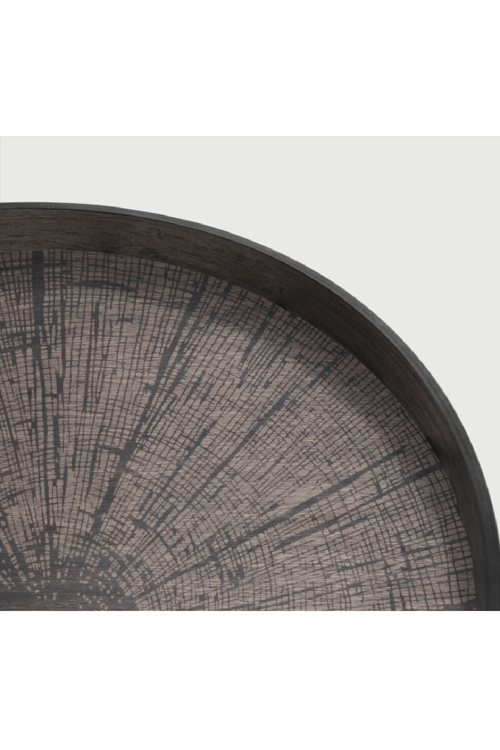 Round Hand-Painted Wood Tray | Ethnicraft Slice | Oroa.com