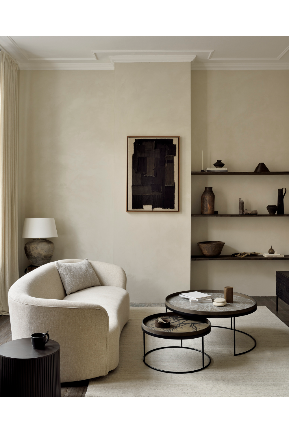 Wooden Round Tray | Ethnicraft Tree | Oroa.com