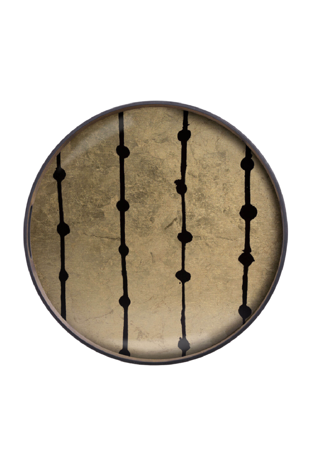 Round Gilded Glass Tray | Ethnicraft Dots | Oroa.com