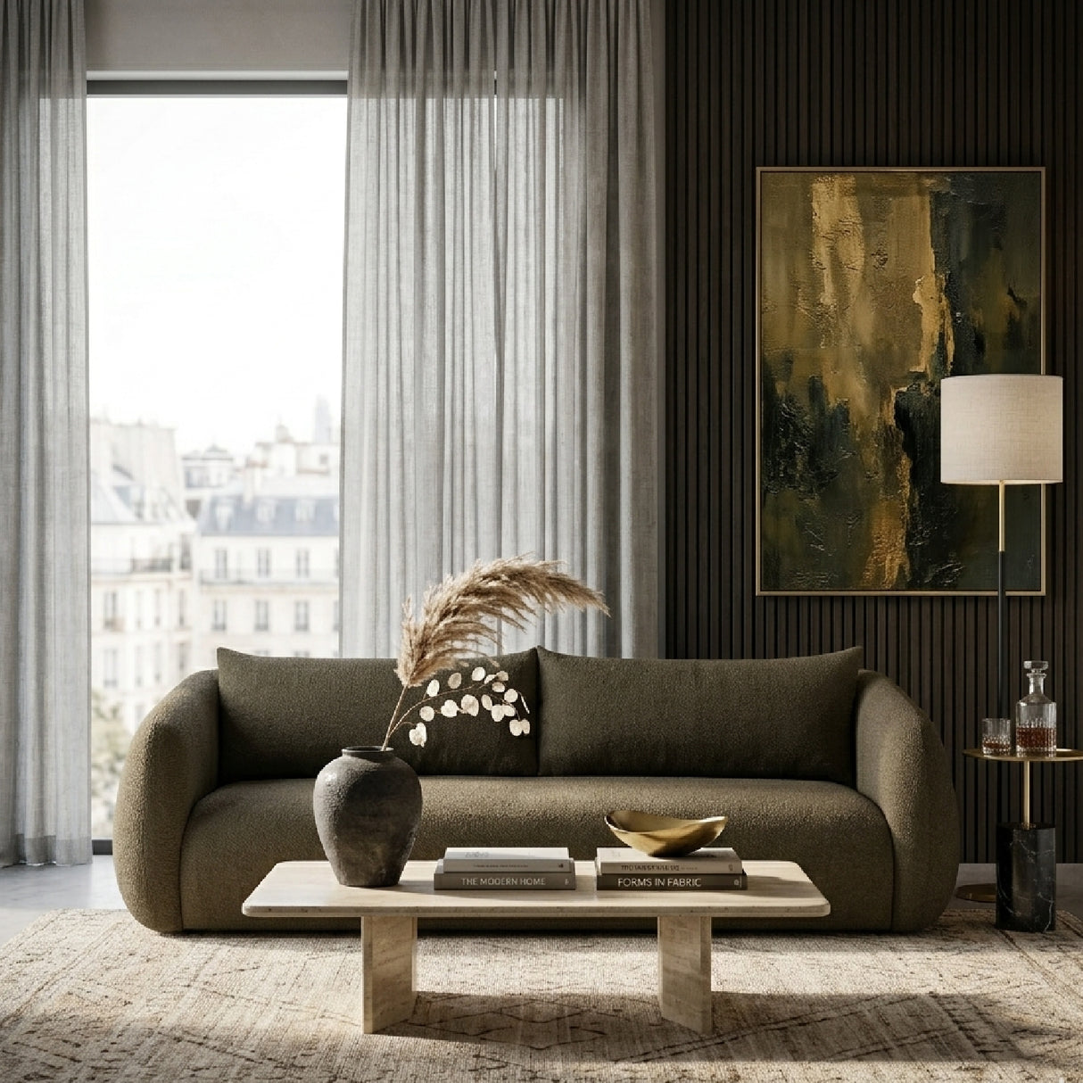 Modern European furniture - Fabric 3-Seater Sofa - www.oroa.com | Oroa.com