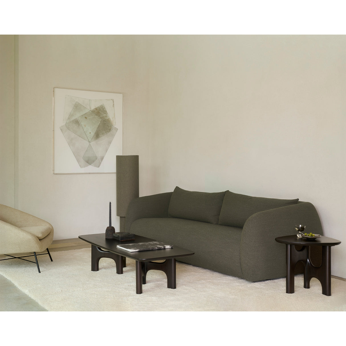 Modern European furniture - Fabric 3-Seater Sofa - www.oroa.com | Oroa.com