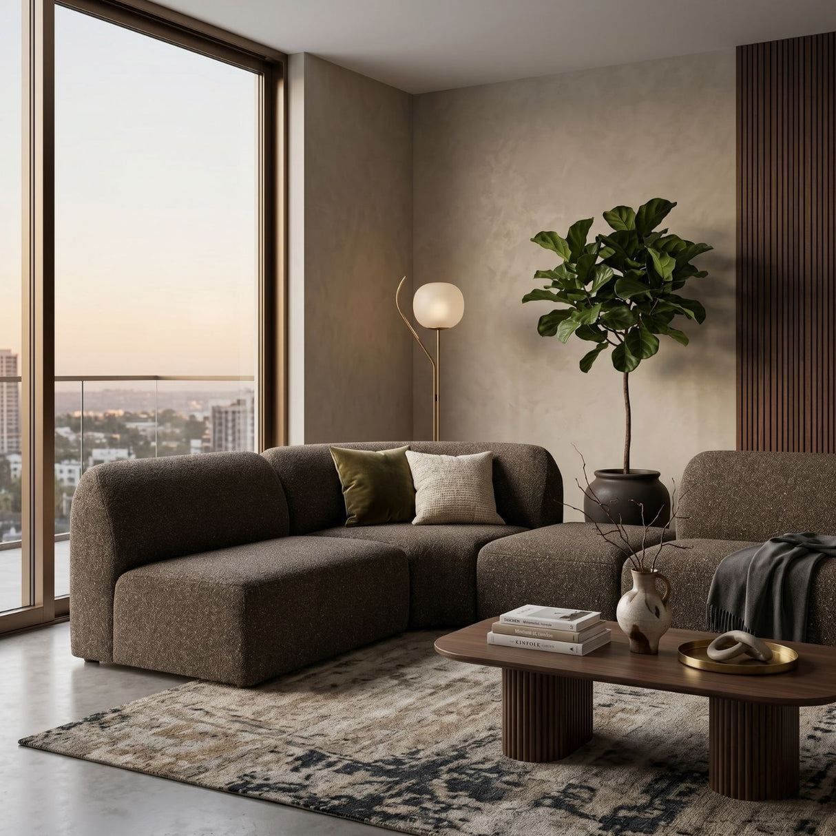 Brown Modular Sofa | Oroa.com