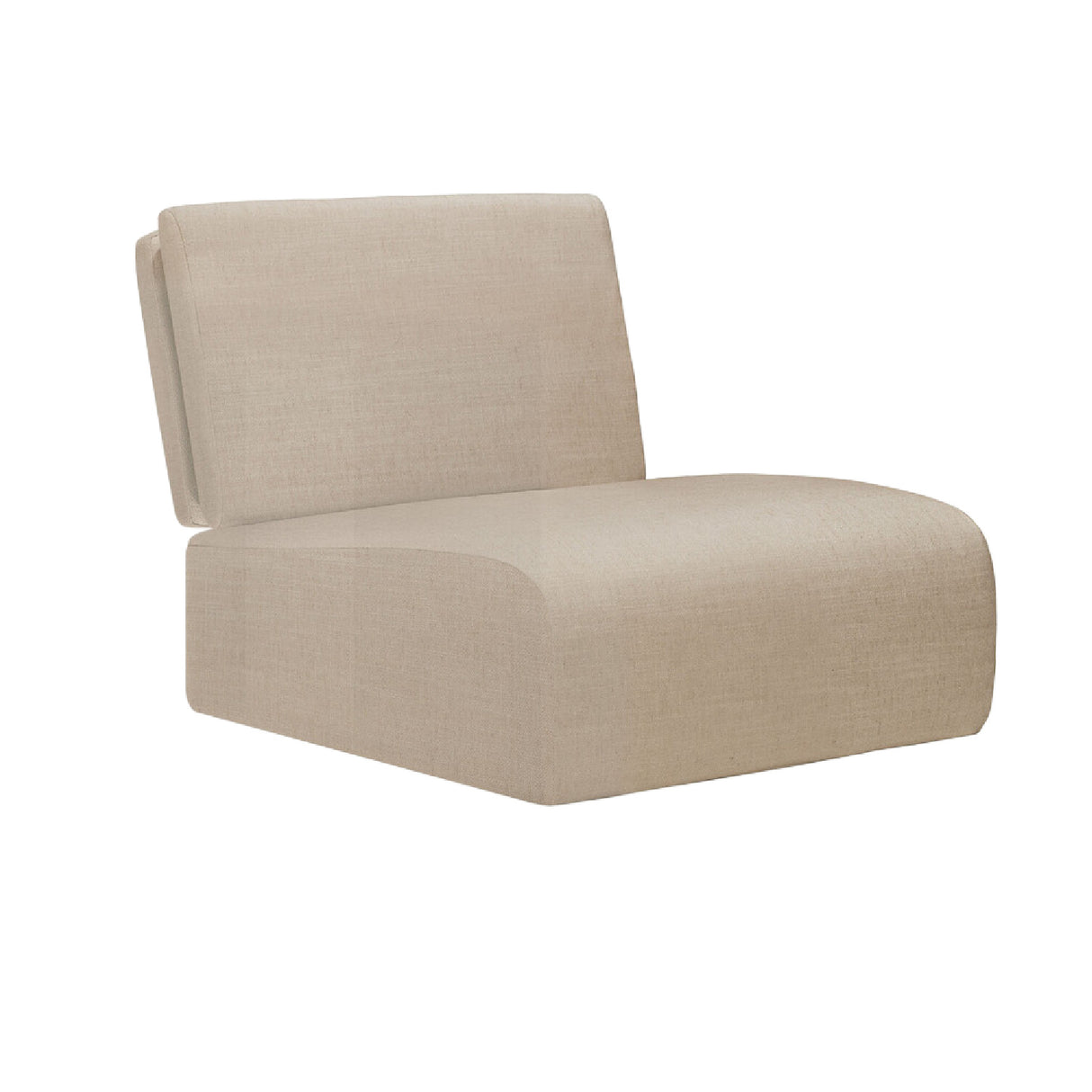 Modern or European furniture - Fabric Cushioned Lounge Chair - www.oroa.com | Oroa.com