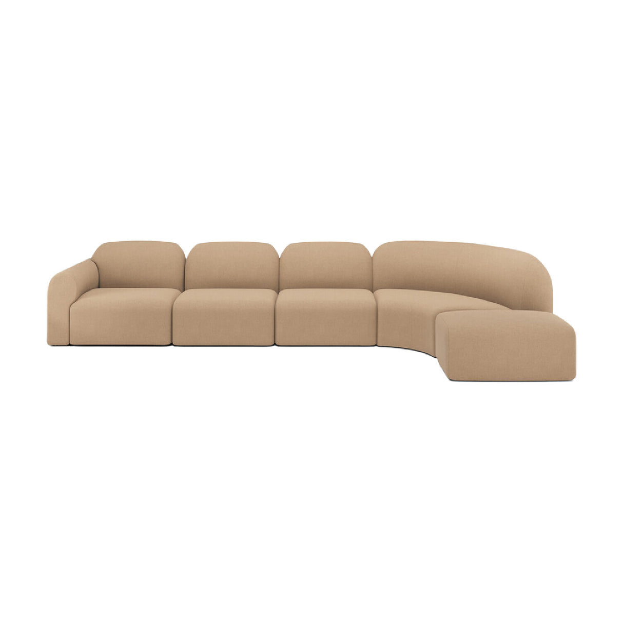 Modern or European furniture - Light Brown Modular Sofa Set - www.oroa.com | Oroa.com