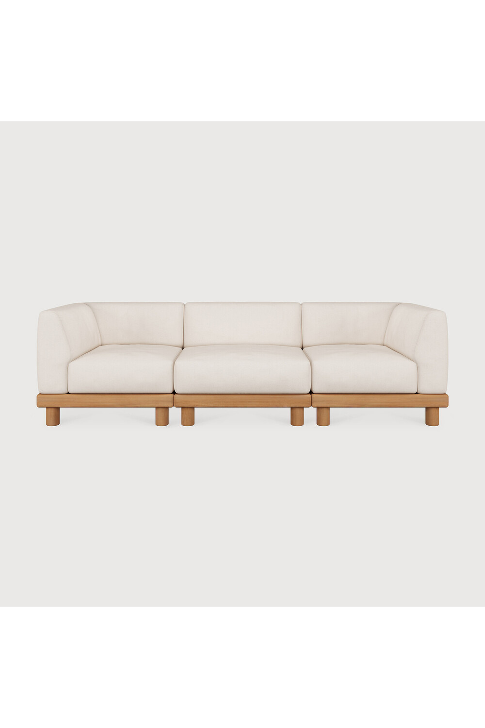 White 3-Seater Outdoor Modular Sofa | Ethnicraft Monocle | Oroa.com