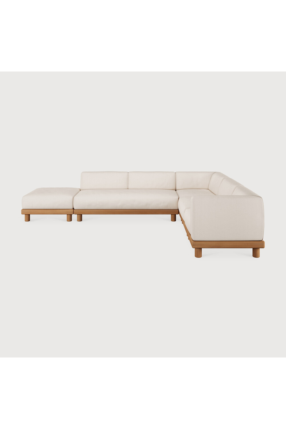 Outdoor Modular Sofa with Ottoman | Ethnicraft Monocle | Oroa.com