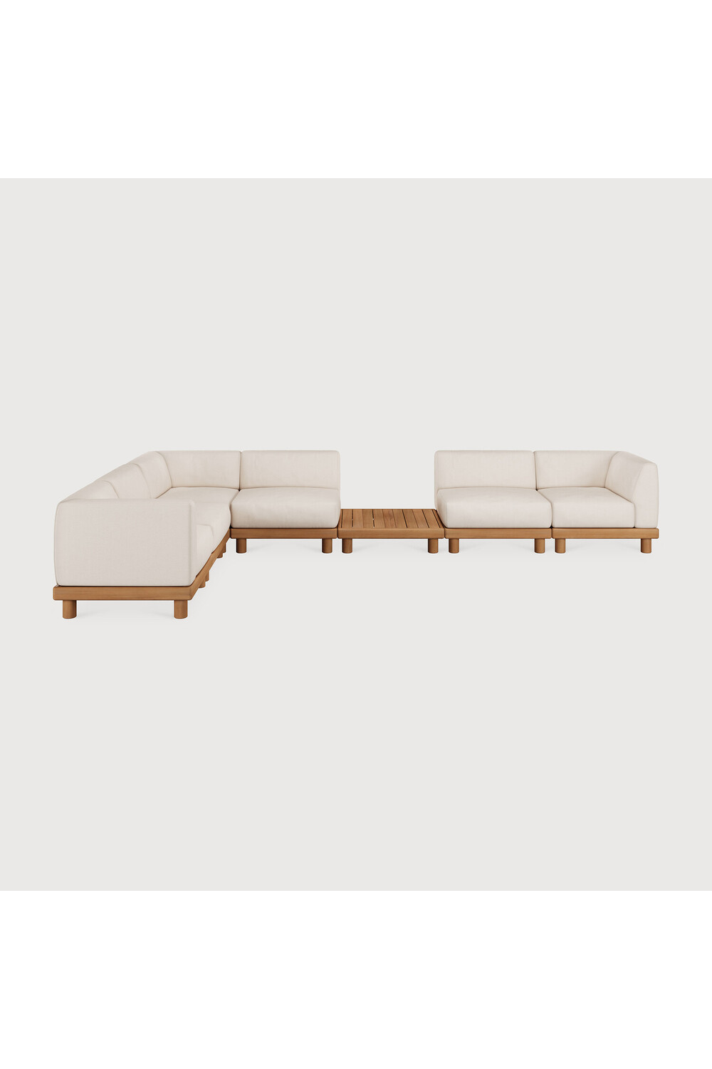 Outdoor Modular Sofa with Side Table | Ethnicraft Monocle | Oroa.com