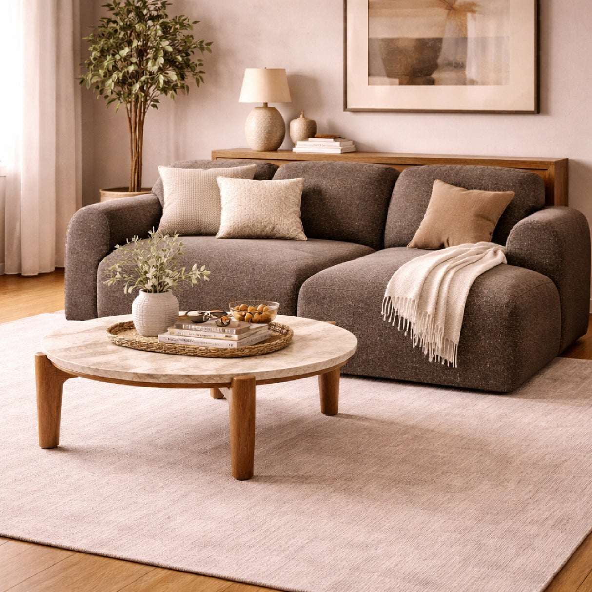 Modern European furniture - End Seater Sofa with Footstool - www.oroa.com | Oroa.com