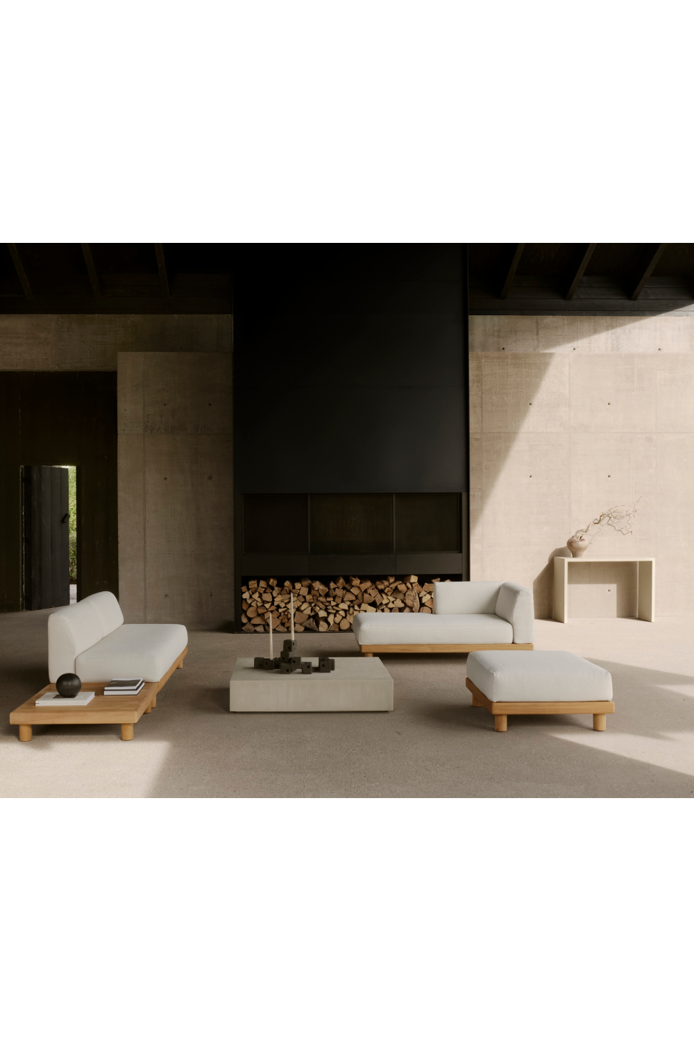 Rectangular Concrete Outdoor Coffee Table | Ethnicraft | Oroa.com