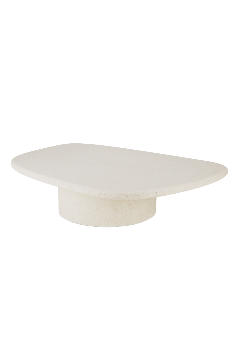 White Pebble-Shaped Coffee Table | Ethnicraft Element | Oroa.com