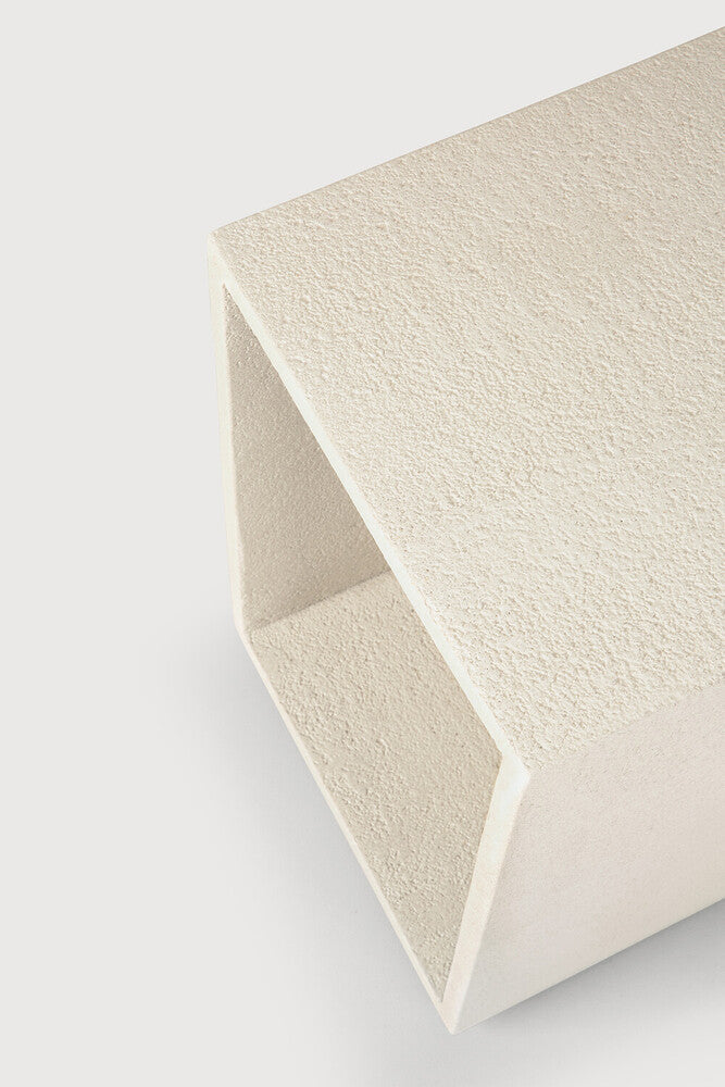 White Microcement Bedside Table | Ethnicraft Elements | Oroa.com
