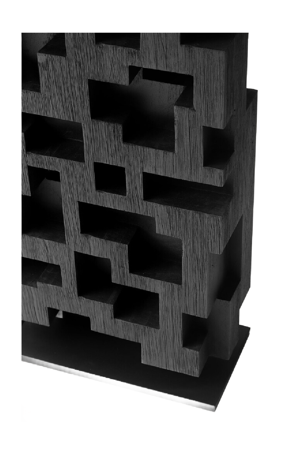 Black Teak Abstract Sculpture | Ethnicraft Stele | Oroa.com