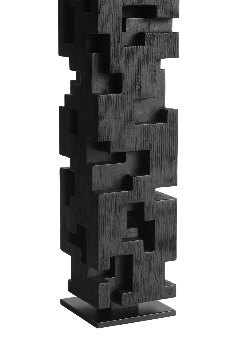 Black Teak Decorative Object | Ethnicraft Colonne | Oroa.com