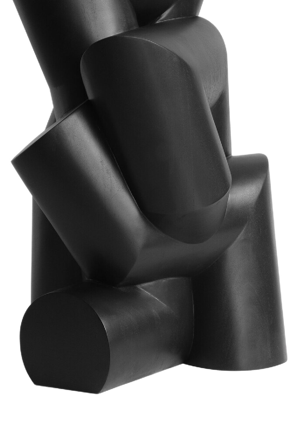 Black Mahogany Modern Sculpture | Ethnicraft Pipe #3| Oroa.com