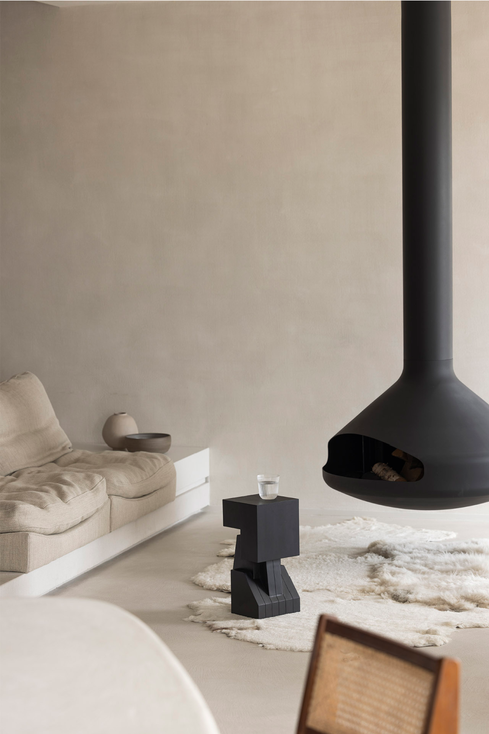 Mahogany Abstract Sculpture | Ethnicraft Brutal Monument #4 | Oroa.com