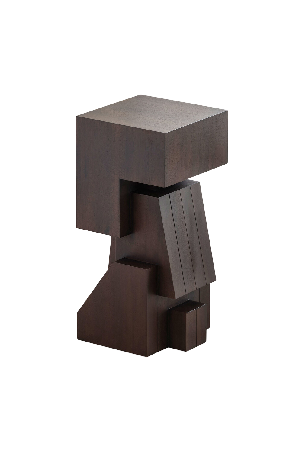 Mahogany Abstract Sculpture | Ethnicraft Brutal Monument #4 | Oroa.com