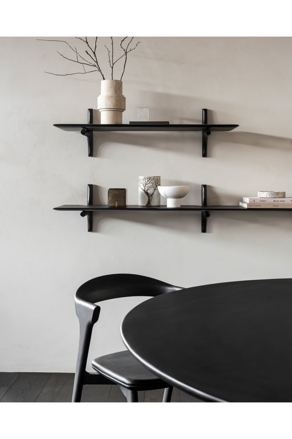 Brown Mahogany Wall Shelf | Ethnicraft PI | Oroa.com