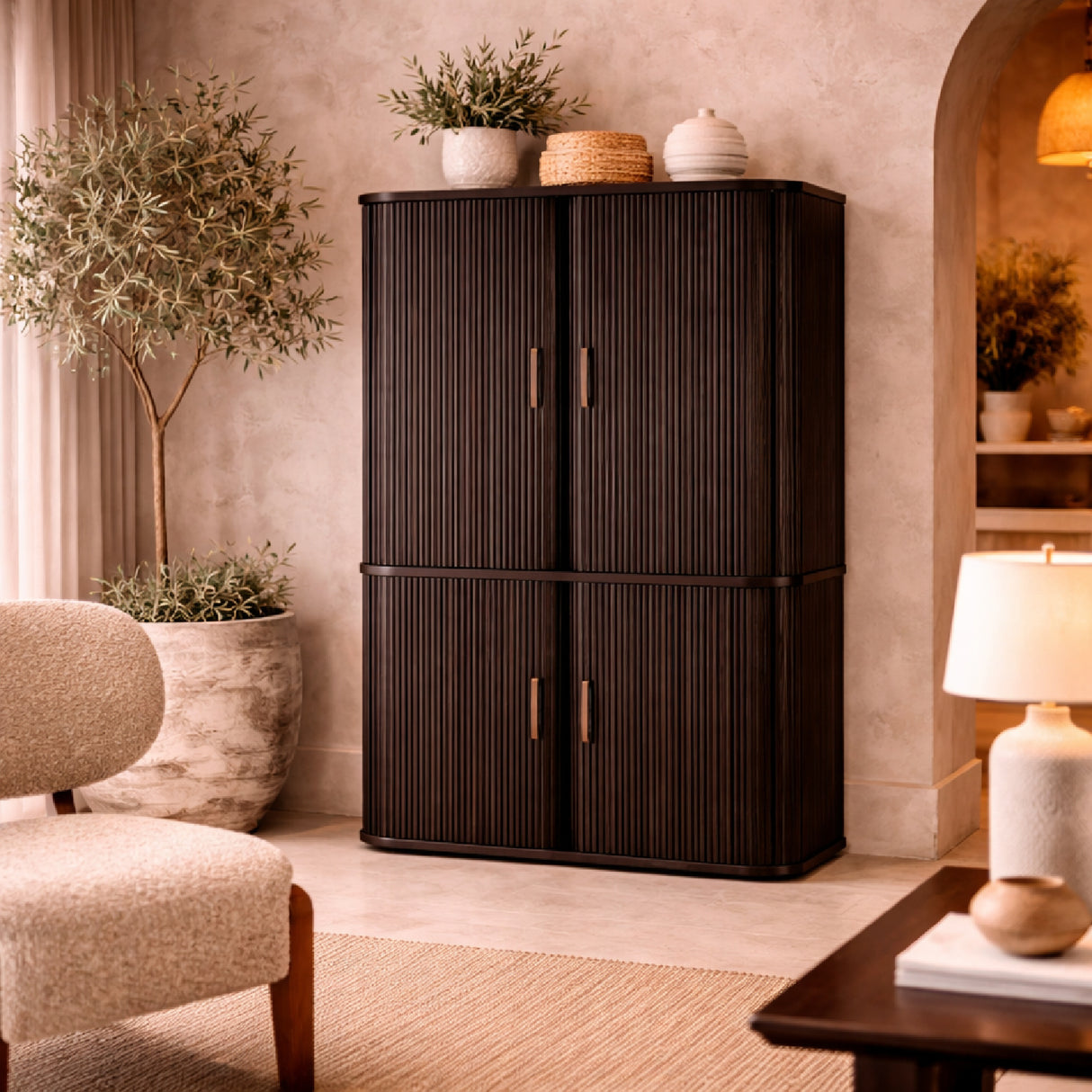 Brown Mahogany Filing Cabinet | Oroa.com