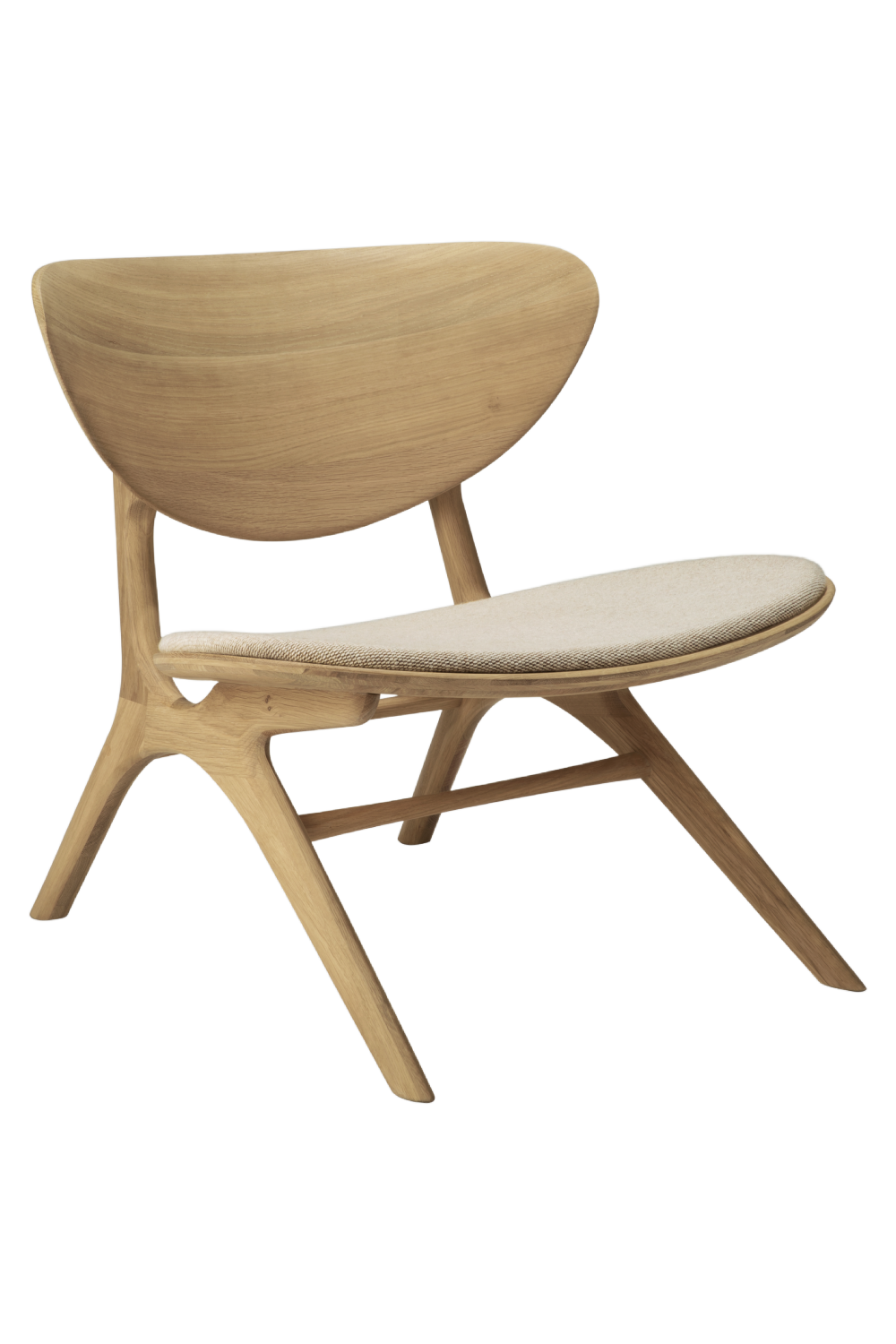 Upholstered Curved Lounge Chair | Ethnicraft Eye | Oroa.com